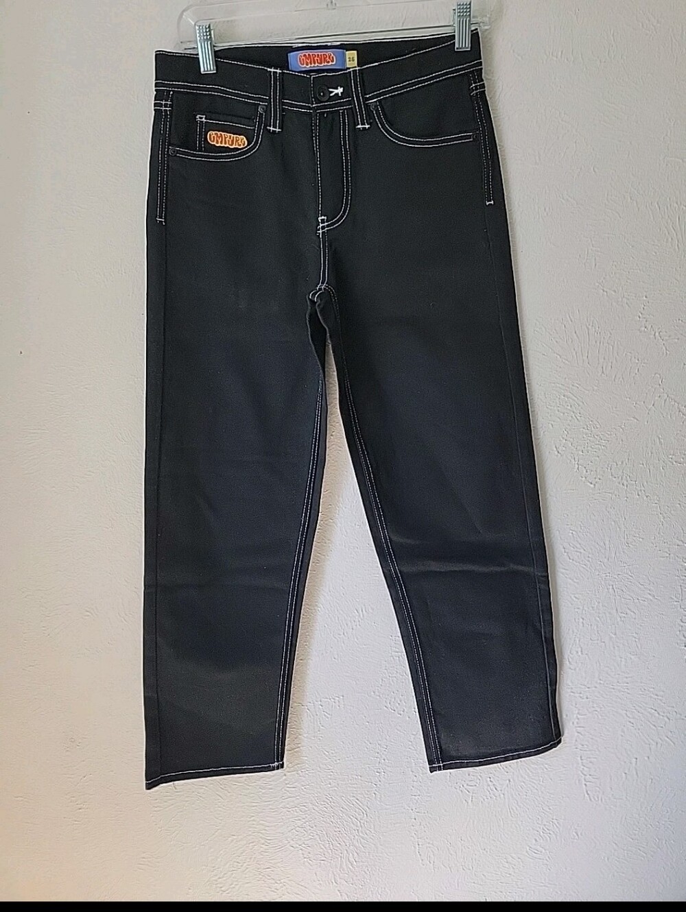 Y2k Empyre Men’s Black Contrast-Stitch Jeans Nwot